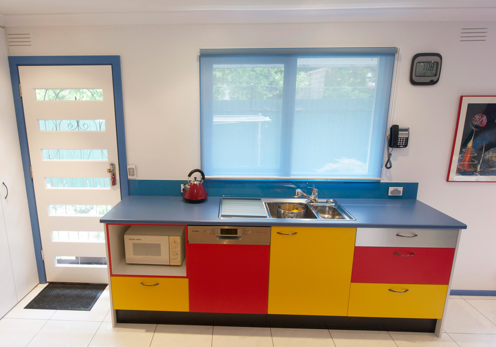 Kitchen renovation<br>bold & bright