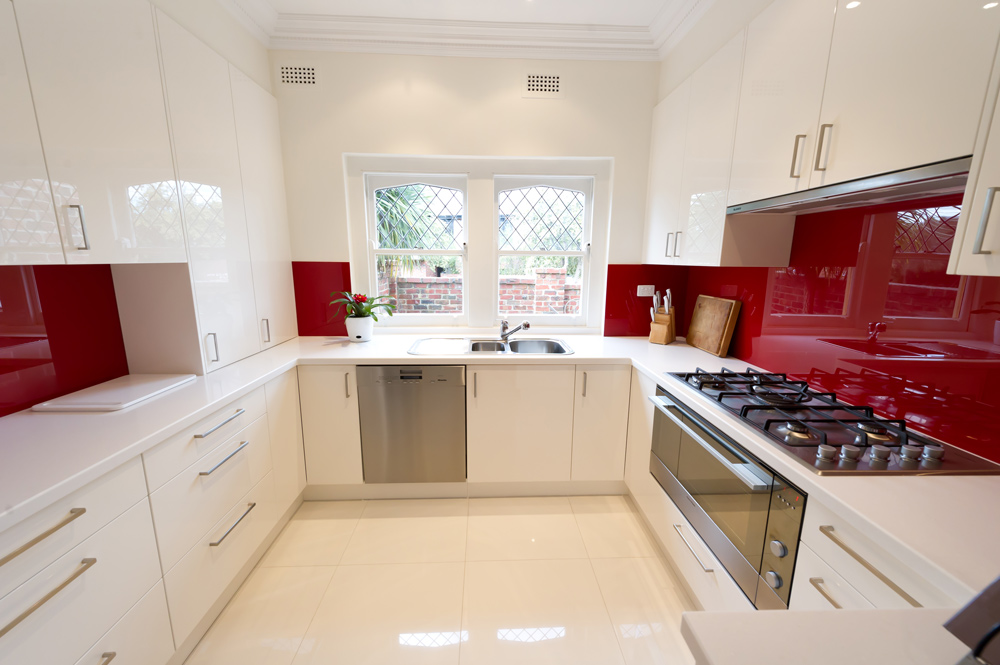 Kitchen renovation<br>red riot