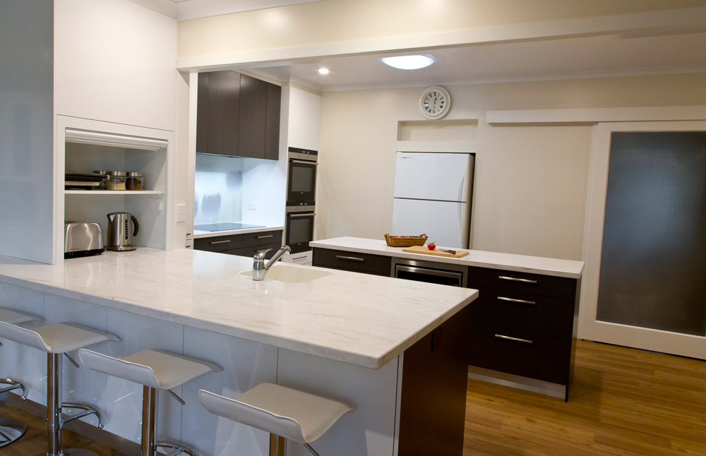 Kitchen renovation<br>double the fun