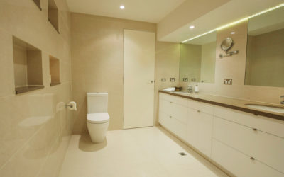 Bathroom renovationdark and dingy to light and bright