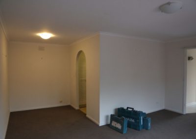 Before-walls removed-dark and dingy-not much natural light